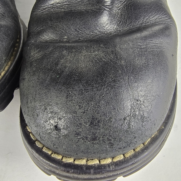 Ugg Womens Black Brooks Shearling Lined Winter Casual Suede and Leather Size 7 - Picture 10 of 14